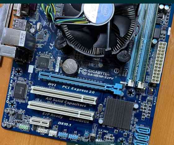 Материнська плата GA-H61M i3-2120 3.3 GHz. DDR3 8Gb. Харків