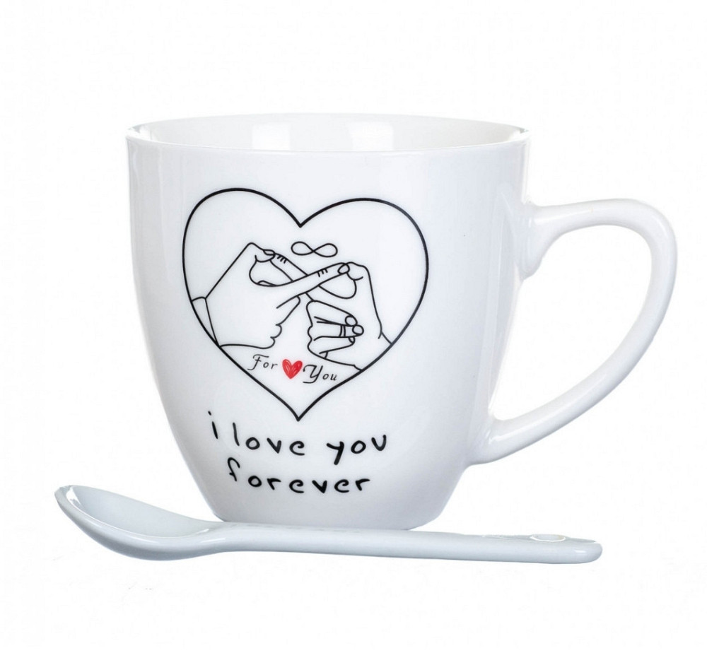 Чашка з ложкою Love  Подарунковий набір Київ - фото 4