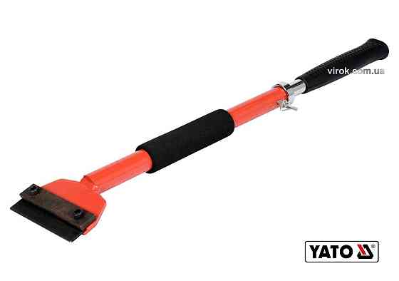 Скребок YATO ударний телескопічний для збивання твердих розчинів: L=58-82 см, сталеве лезо-10 см [6] Одеса