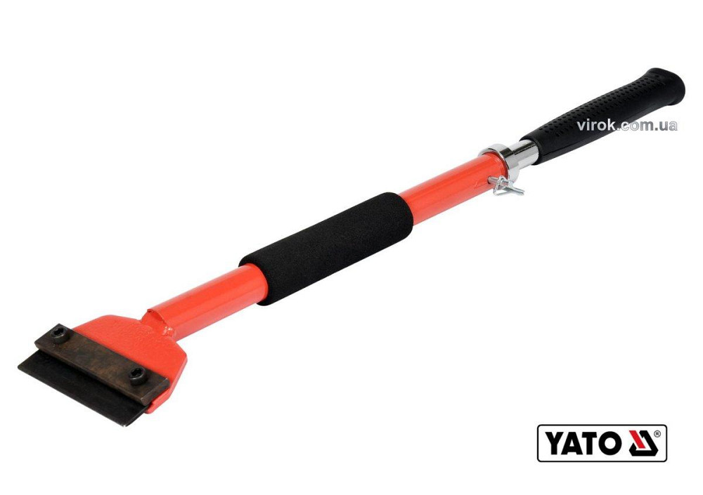 Скребок YATO ударний телескопічний для збивання твердих розчинів: L=58-82 см, сталеве лезо-10 см [6] Одеса - фото 1