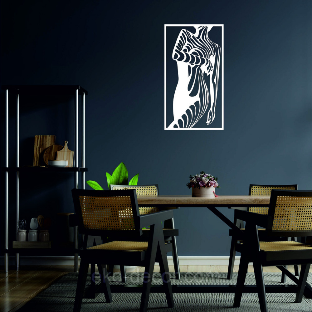 Декоративне настінне Панно «Сілует жінки», Декор на стіну 50*28 см, Білий Київ - фото 6