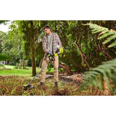 Триммер садовый Ryobi RY18LTX38A-0 ONE+ НР 18В бесщеточный, 38см(леска) технологии Whisper, 3.6кг (без АКБ и ЗУ) (5133005730) Винница