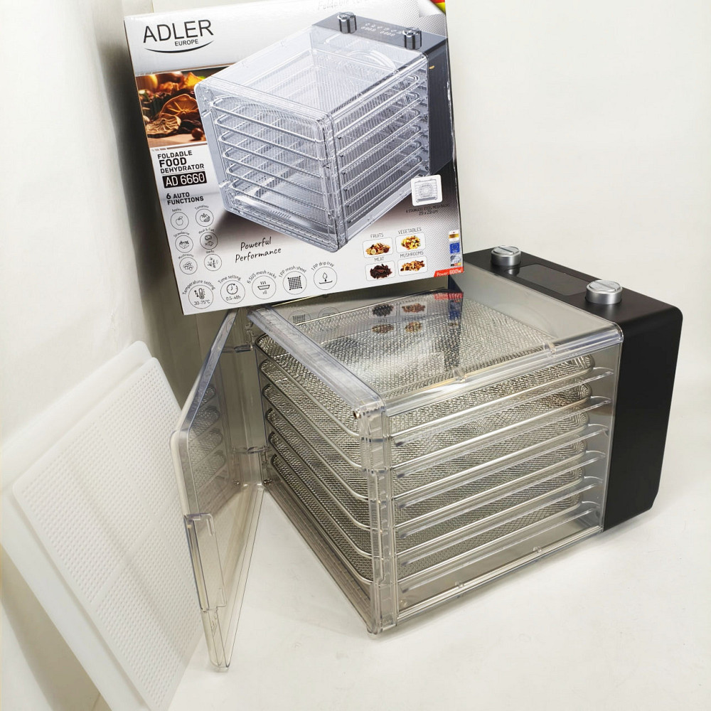 Сушарка для овочів та фруктів Adler AD 6660 600Вт харчовий дегідратор ZT-80 Львів - фото 8