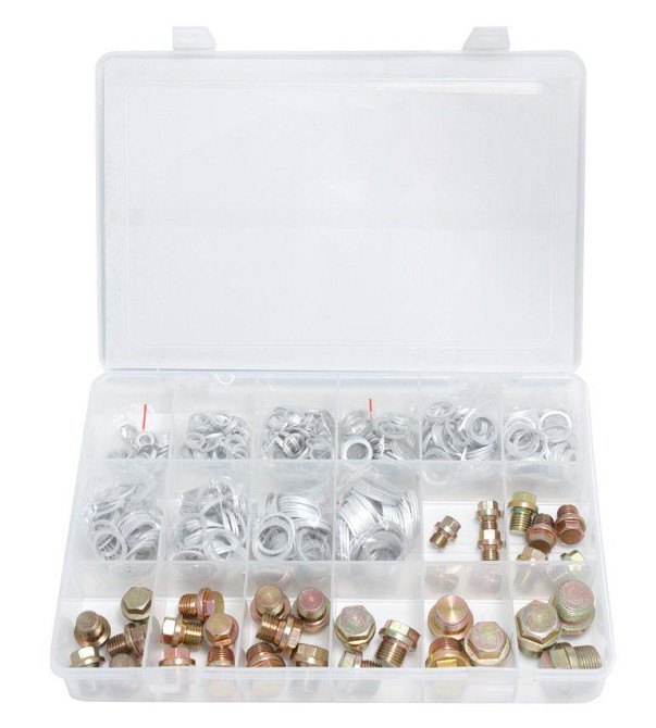 Комплект алюмінієвих шайб та маслозливних пробок 534пр.(М10, М12-М16, М18, М20) Forsage F-04J1063 Одесса - изображение 1