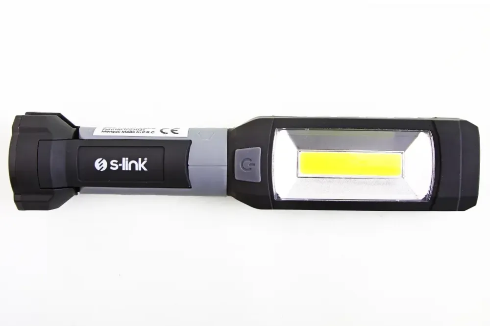 Фонарик ручной пластм. 90лм/1Вт S-link c магнитом и крючком (3 режима, под AAA батарейки) Винница - изображение 2