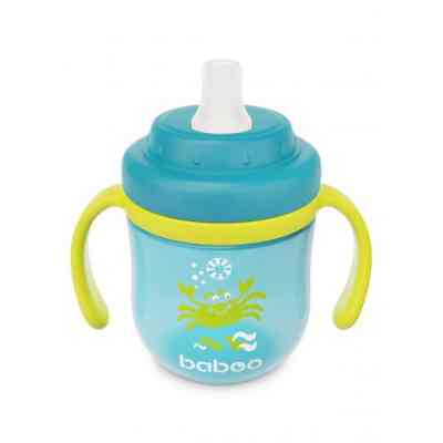 Поильник-непроливайка Baboo с силиконовым носиком Marine 200 мл Бирюзовая (90600) Винница