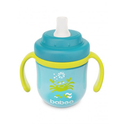 Поїльник-непроливайка Baboo із силіконовим носиком Marine 200 мл Бірюзова (90600) Вінниця - фото 2