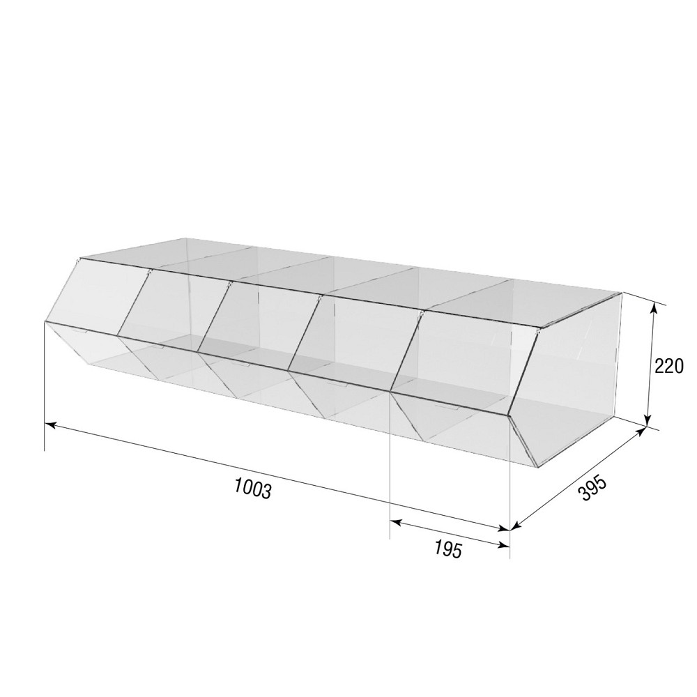 Диспенсер EKOSTAR для цукерок сухофруктів 5 комірок Київ - фото 5
