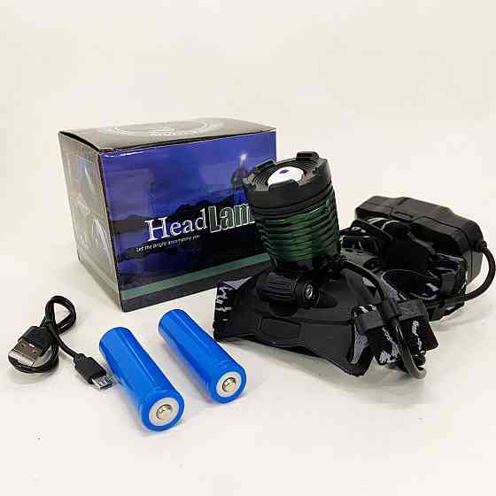 Наголовний ліхтар Police, Налобний ліхтар для автомеханіка, на голову для ЗСУ Ліхтарик на лоб SH-82 Львів