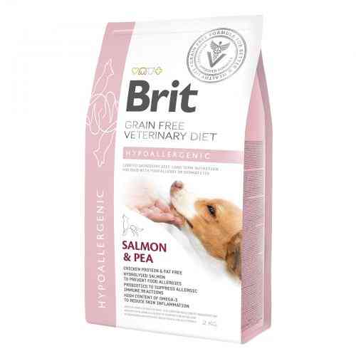 Корм сухой Brit Grain VetDiet Dog Hypoallergenic для собак при пищевой аллергии с лососем горохом и гречкой 2 кг Киев
