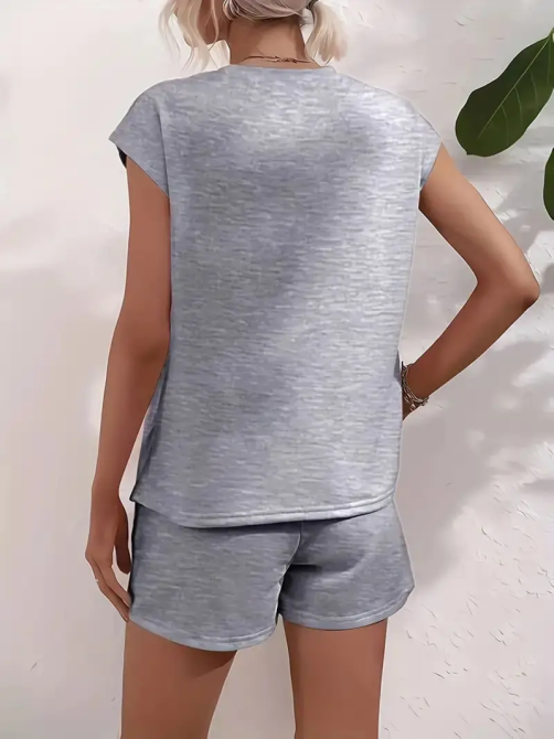 Костюм женский футболка с шортами Серый 46/48 Харьков - изображение 2