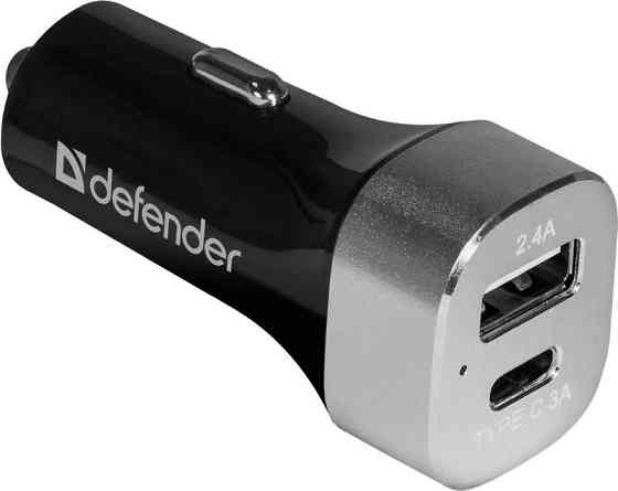 Автозарядка 2xUSB 27W (USB-C + USB-A) UCG-01 5V/5.4A Defender Винница