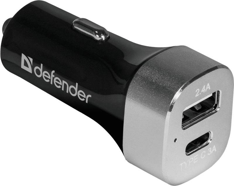 Автозарядка 2xUSB 27W (USB-C + USB-A) UCG-01 5V/5.4A Defender Винница - изображение 1