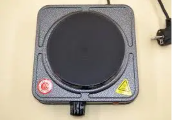 Електрична плитка Domotec MS-5821 з 1 конфоркою, 1000 Вт, сірий корпус — компактна настільна модель Одеса