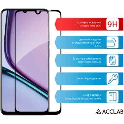 Скло захисне ACCLAB Full Glue Realme Note 60 Black (1283126608957) Вінниця
