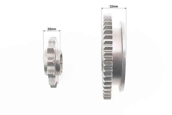 Редуктор фрези R175/180N/190N/195N - Вал первинний + зірка Z-12 + Шестерня Z-49 101-2 Киев