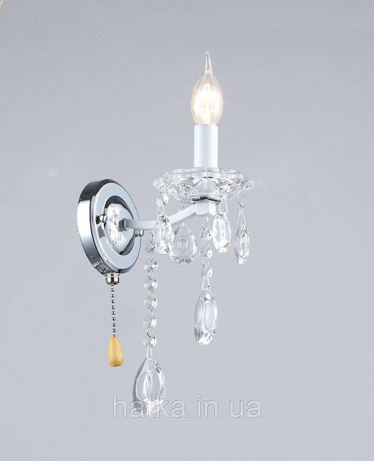 Бра класичне VALESO A4461/1W білий+хром Київ - фото 1