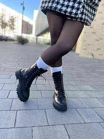 SOTHBY'S Черевики жіночі Sothby's чорні натуральна шкіра з утепленням висота 18см (M-1730/2 531 Коломия