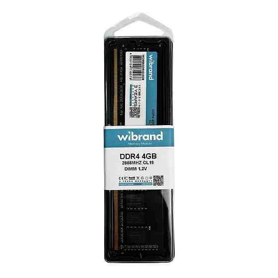 DDR4 Wibrand 4GB 2666MHz CL19 DIMM (WI2666DDR4D/4GB) Київ
