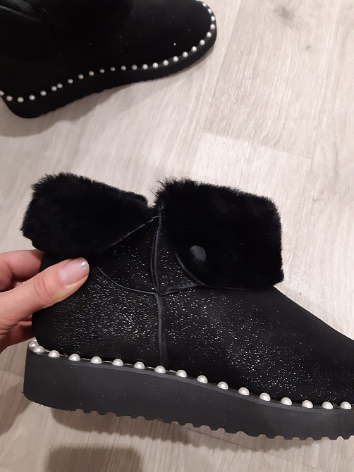 Уггі жіночі короткі замшеві 38 чорний Київ - фото 8