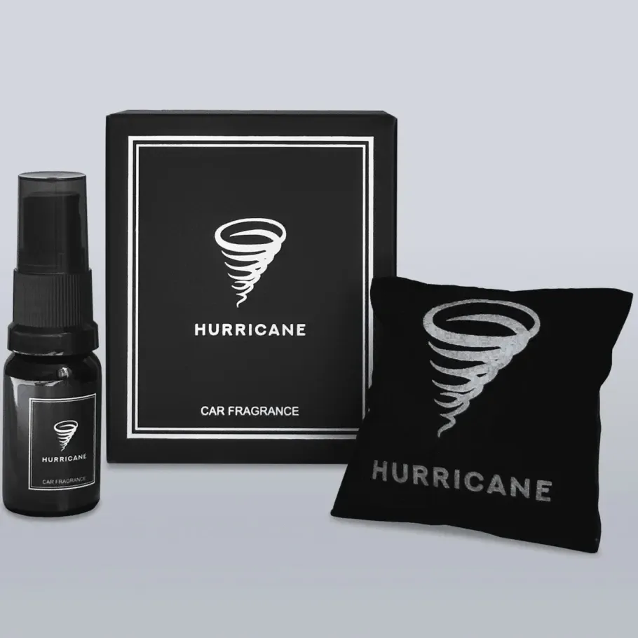 HURRICANE BLACK (SAS-BLACK-MIR) — Автомобильный ароматизатор саше с флаконом 10 мл | Зеркало | Черный Ковель - изображение 2