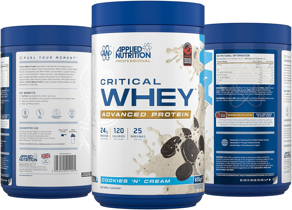 Протеин Applied Nutrition Critical Whey Protein 825 г, Cookies ‘N Cream Луцк - изображение 2