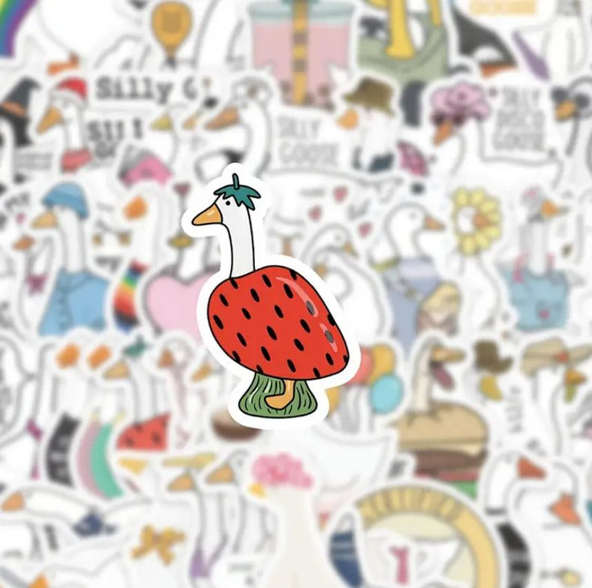 Набір наклейок (стикерів) Смішний Гусь (60 шт.), стикерпак Гусь Київ - фото 6