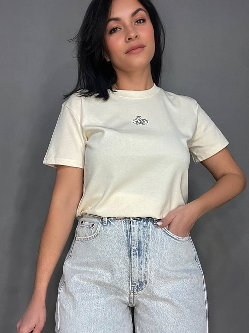 Футболка жіноча A-N 911-20 середня довжина вишня камінчики one size, світло-бежевий, one size Київ - фото 13