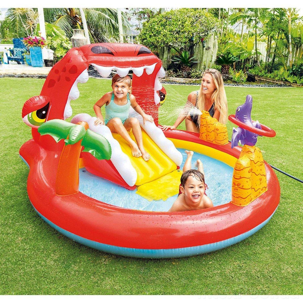 Надувной бассйен с горкой intex 57163 игровой центр 199* 170 см. Киев - изображение 1