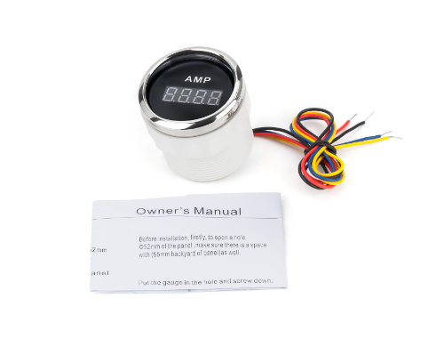 Цифровой Амперметр I Gauge 52Mm С Функцией Предупреждения (Черный) Led Дисплей Днепр - изображение 2
