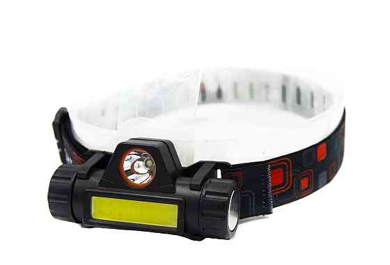 Налобний ліхтар Bailong BL-8101, PL142, BL-872, Акк., LED+COB, MicroUSB, 7726 Дніпро