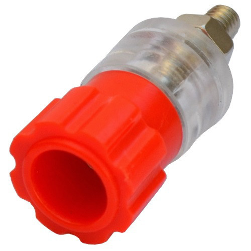 Гнездо Banan монтажное, корпус пластик, диам.-16,5мм, красное Полтава - изображение 1