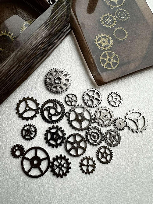 Шармы-шестеренки в стиле стимпанк для рукоделия 100 г Киев - изображение 1