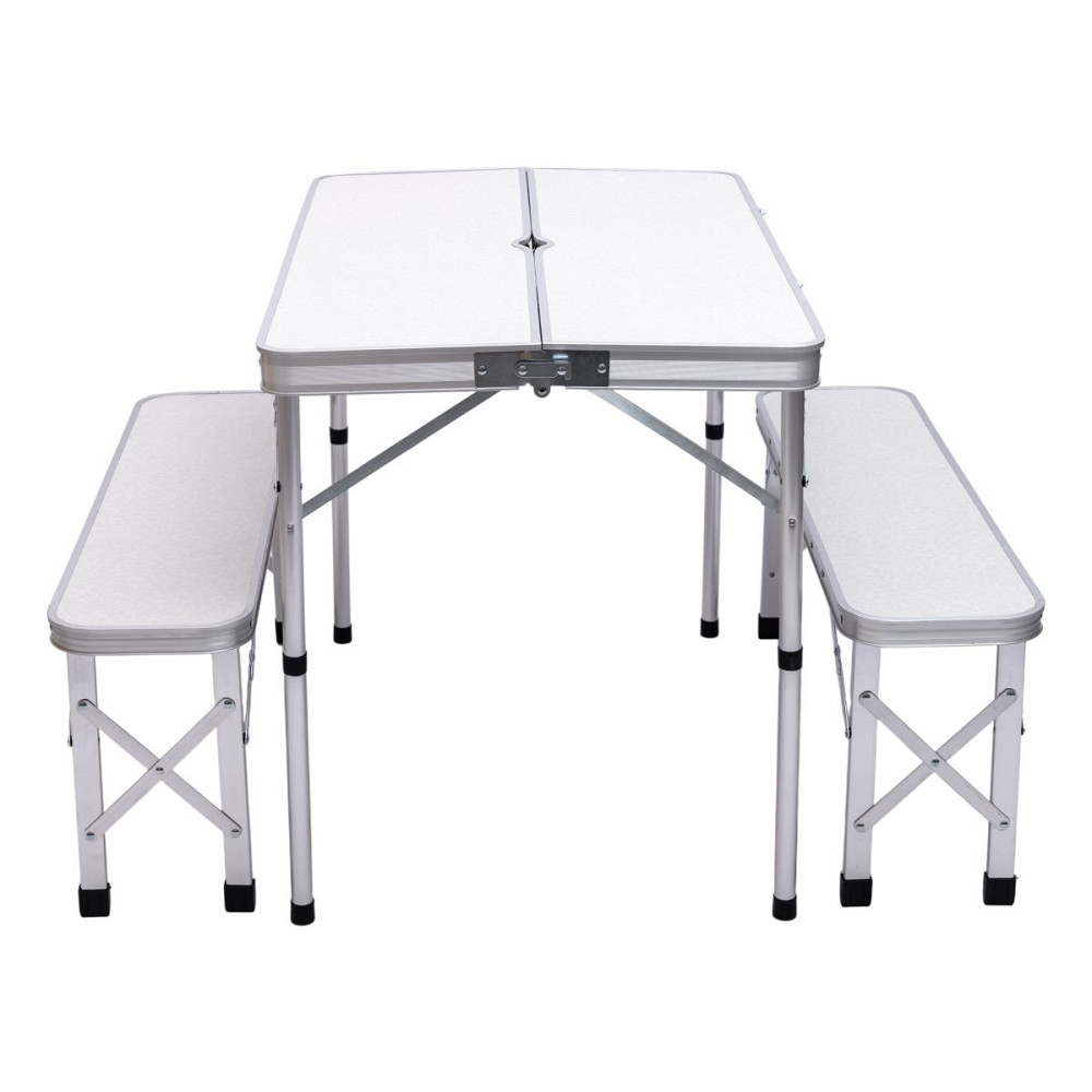Lugi Комплект туристичний стіл + 2 лавки складні меблі Білий Lugi JY-9060W Коломыя - изображение 9