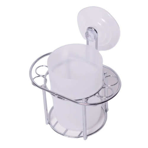 Стакан навісний для зубних щіток 13*12*8см з підставкою Besser Житомир - фото 1