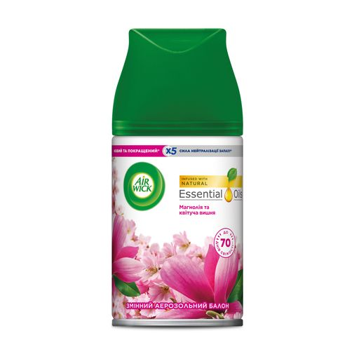 Сменный баллон к автоматическому аэрозольному освежителю воздуха Air Wick Freshmatic Магнолия и цвет Львов - изображение 1
