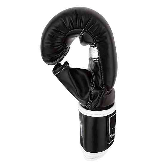 Снарядні рукавиці PowerPlay 3025 Чорно-Білі S (капа в подарунок) Луцк