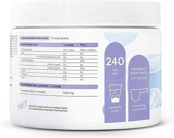 Инозитол Osavi Inositol Powder 1000 мг 240 г Луцк