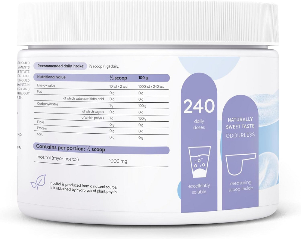 Инозитол Osavi Inositol Powder 1000 мг 240 г Луцк - изображение 2