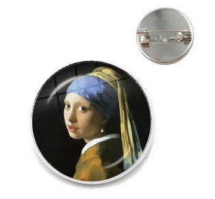 Брошка красива Ян Вермеєр Дівчина з перловою сережкою Київ - фото 1