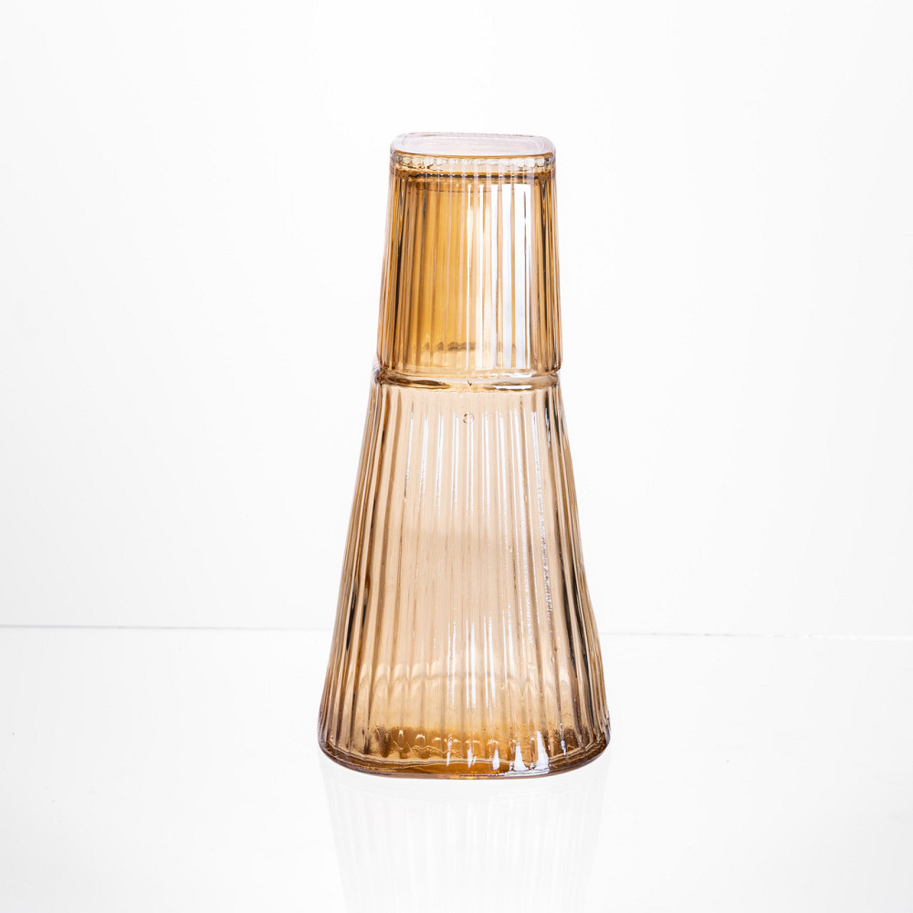 Yiwu Глечик 1 літр зі склянкою 1 шт по 200 мл Коричневий HP-19-PYF-2 Коломыя - изображение 4