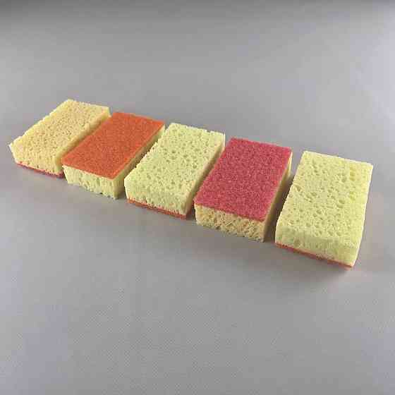 Губка кухонна для посуду 5 шт. Volume (Супер Торба) (1 пачка) Харків