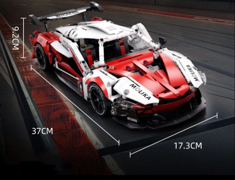Конструктор Ferrari FXX K 1100 деталей — модель гоночного автомобиля 37 см, спортивная машинка Technic красно-белая Киев - изображение 3