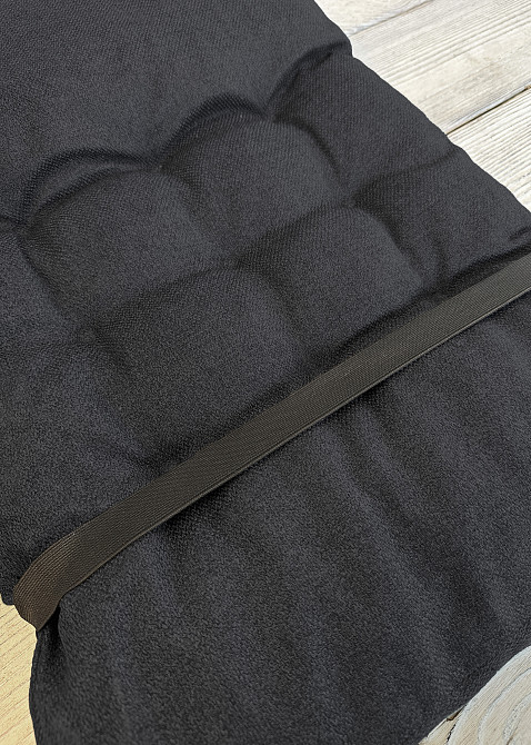 Подушка для стільців (40x120х4 см) подвійна Decorator Мальмо колір графітовий 84-159 Київ - фото 8