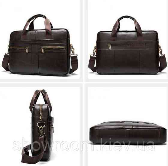 Чоловіча коричнева сумка для Leather Collection (378) Київ