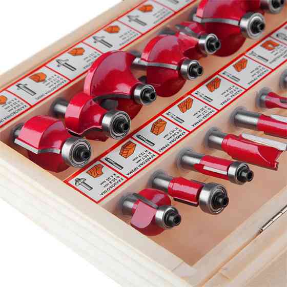 Набір фрез кінцевих INTERTOOL HT-0073 по деревині, 18 шт. - для деревообробки Львів