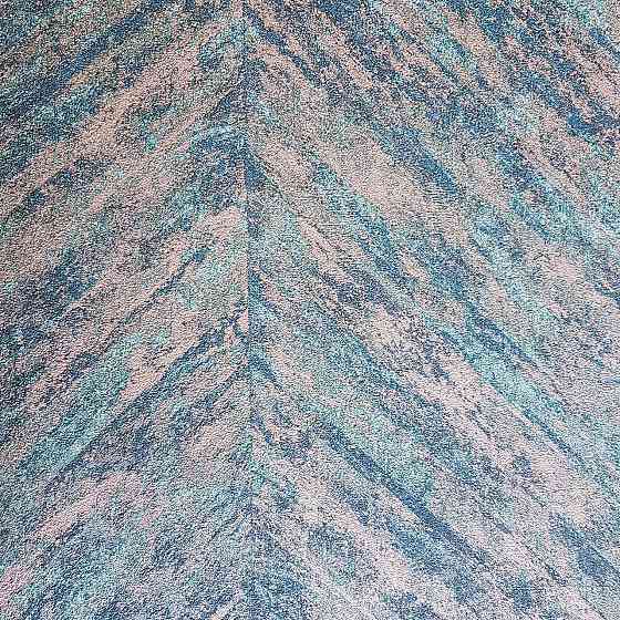 Шпалери вінілові на флізелін Rasch Linares 0.53х10 смуги ялинкою розмиті бірюзові сірі 617542 Київ