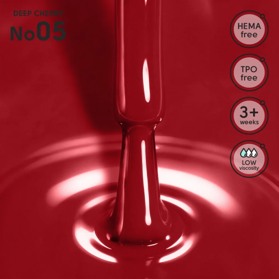 Гель-лак для ногтей 05 Deep Cherry Shelly 12 мл Киев