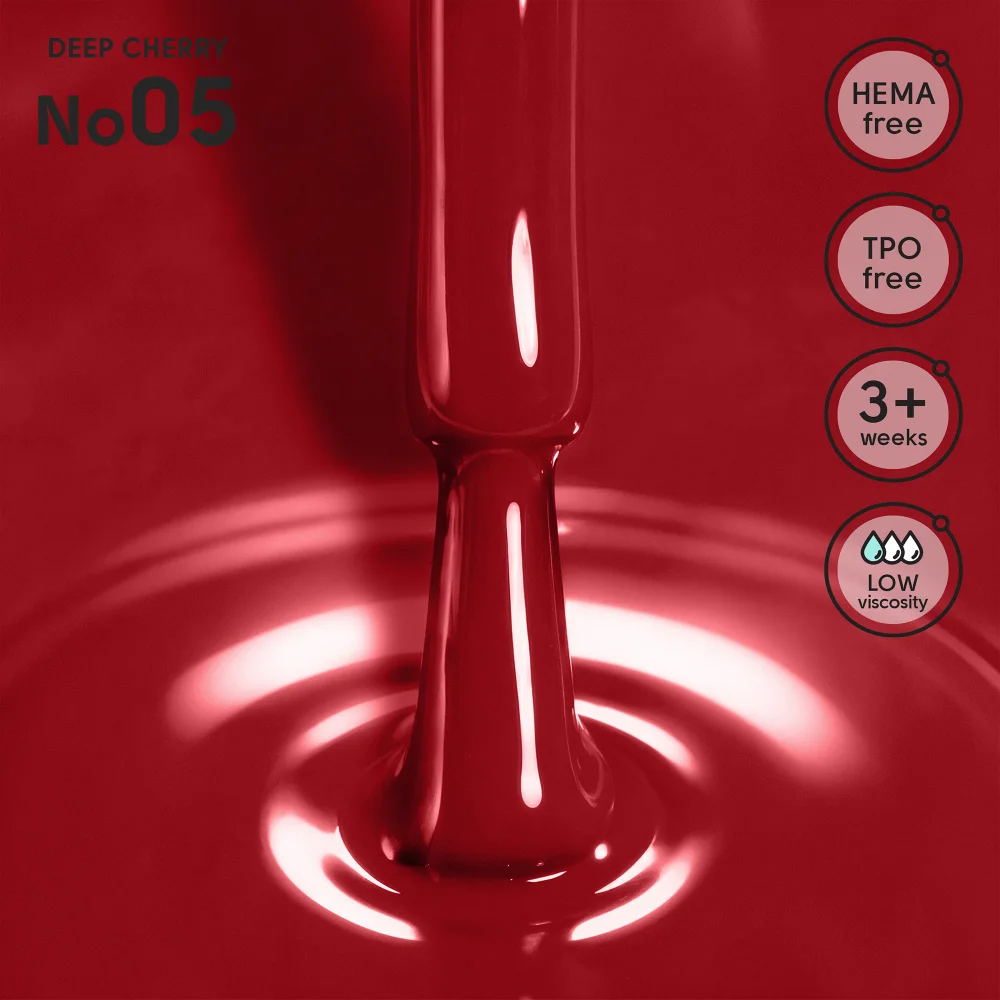 Гель-лак для ногтей 05 Deep Cherry Shelly 12 мл Киев - изображение 5