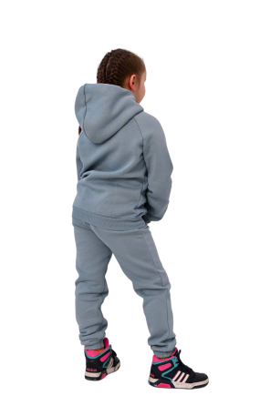 Спортивний костюм на флісі на дівчинку Блакитний 146 Харків